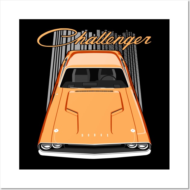 Challenger 70 - Orange Wall Art by V8social